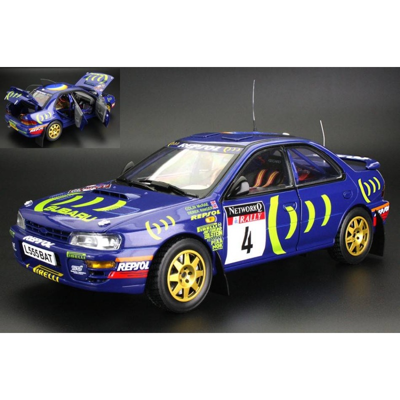 SCALE MODEL COMPATIBLE WITH SUBARU IMPREZA 555 N.4 WINNER RAC RALLY 1995 MCRAE/DEREK RINGER 1:18 SUNSTAR SS5523