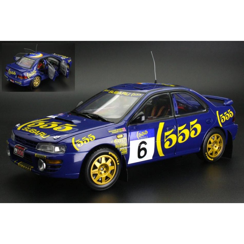 SCALE MODEL COMPATIBLE WITH SUBARU IMPREZA 555 N.6 HK-BEJING RALLY 1994 BURNS/REID 1:18 SUNSTAR SS5526