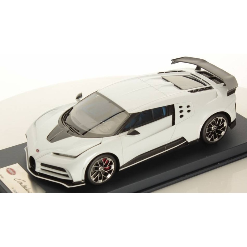 SCALE MODEL COMPATIBLE WITH BUGATTI CENTODIECI PRODUCTION VERSION QUARTZ WHITE 1:18 LOOKSMART LS18025A