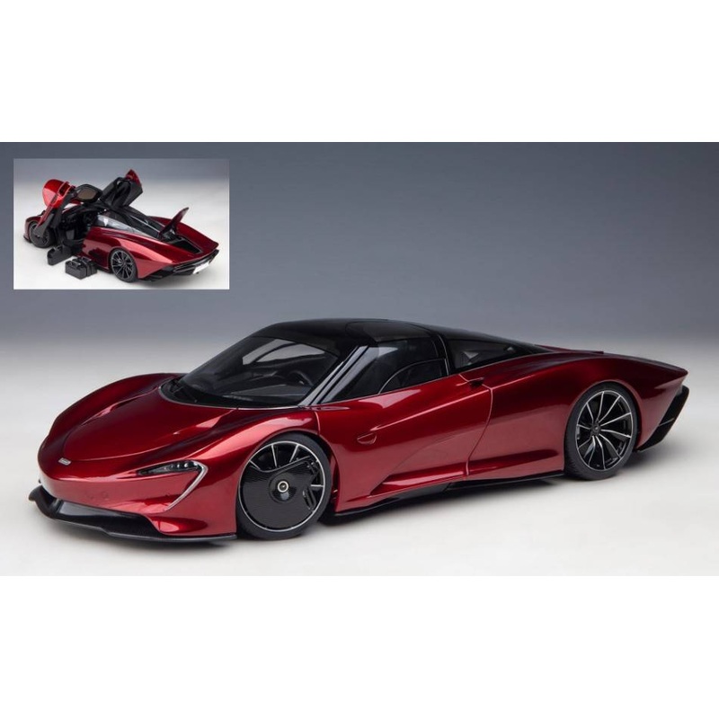 SCALE MODEL COMPATIBLE WITH MC LAren SPEEDTAIL 2020 VOLCANO RED 1:18 AUTOART AA76087