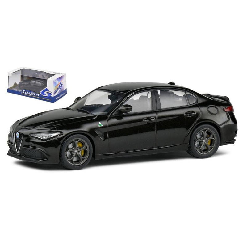 SCALE MODEL COMPATIBLE WITH ALFA ROMEO GIULIA QUADRIFOGLIO 2019 BLACK 1:43 SOLID SL4313107