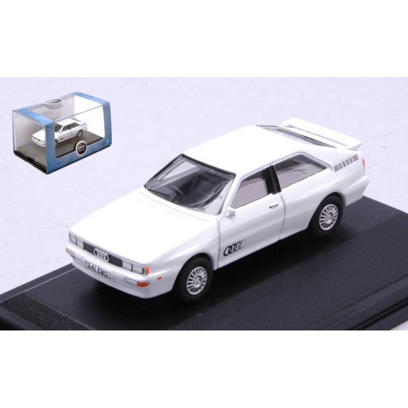 SCALE MODEL COMPATIBLE WITH AUDI QUATTRO ALPINE WHITE 1:76 OXFORD OXF76AQ002