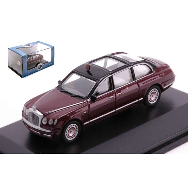 SCALE MODEL COMPATIBLE WITH BENTLEY STATE LIMOUSINE HM THE QUEEN BURGUNDY 1:76 OXFORD OXF76BSL001