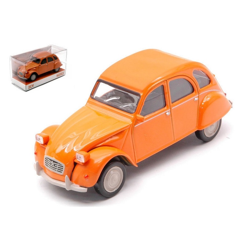 SCALE MODEL COMPATIBLE WITH CITROEN 2 CV 6 CLUB 1979 MANDARIN ORANGE 1:43 NOREV NV150511