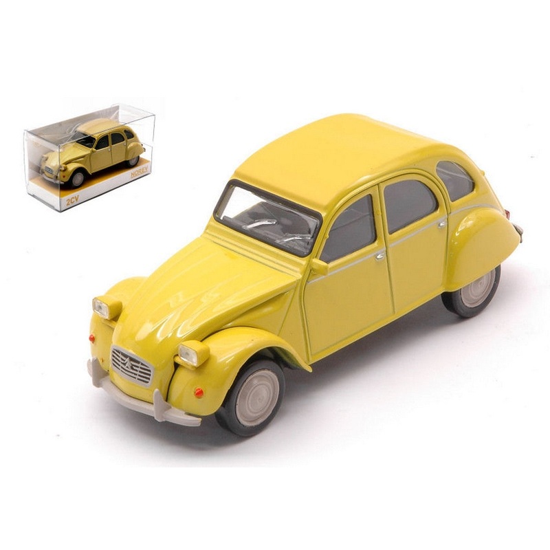 SCALE MODEL COMPATIBLE WITH CITROEN 2 CV 6 CLUB 1979 MIMOSA YELLOW 1:43 NOREV NV150512