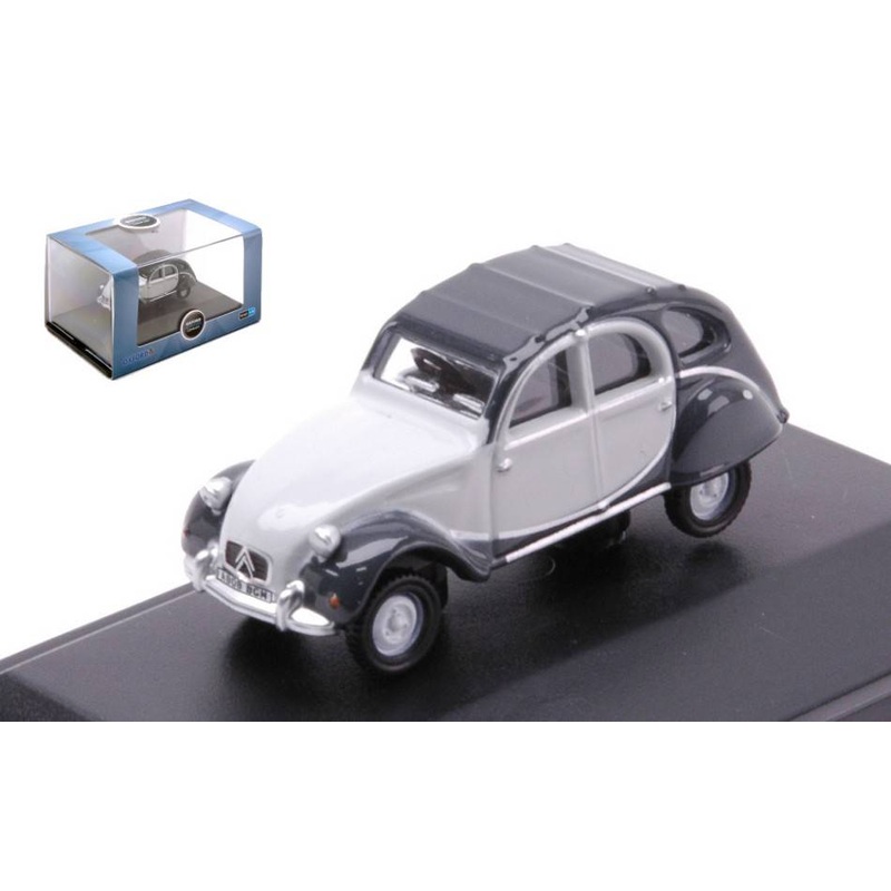 SCALE MODEL COMPATIBLE WITH CITROEN 2 CV CHARLESTON LIGHT GREY/GREY 1:76 OXFORD OXF76CT006