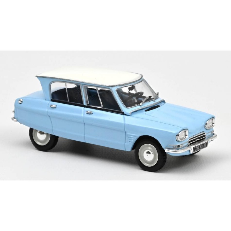 SCALE MODEL COMPATIBLE WITH CITROEN AMI 6 1966 MONTE CARLO BLUE 1:43 NOREV NV153523