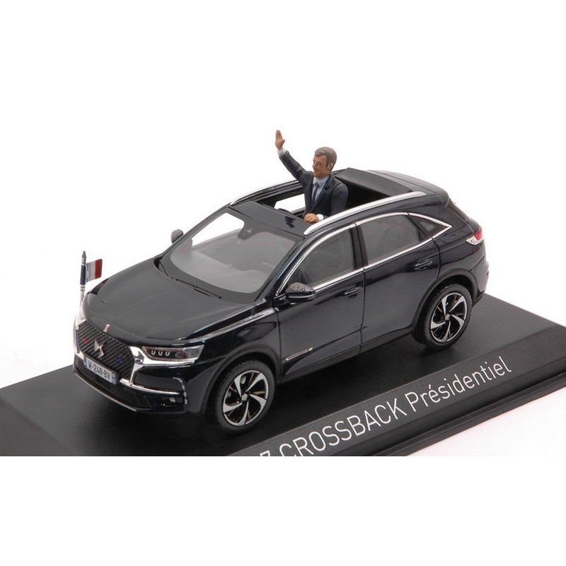SCALE MODEL COMPATIBLE WITH DS 7 CROSSBACK PRESIDENTIEL 2017 W/FIGURE 1:43 NOREV NV170012