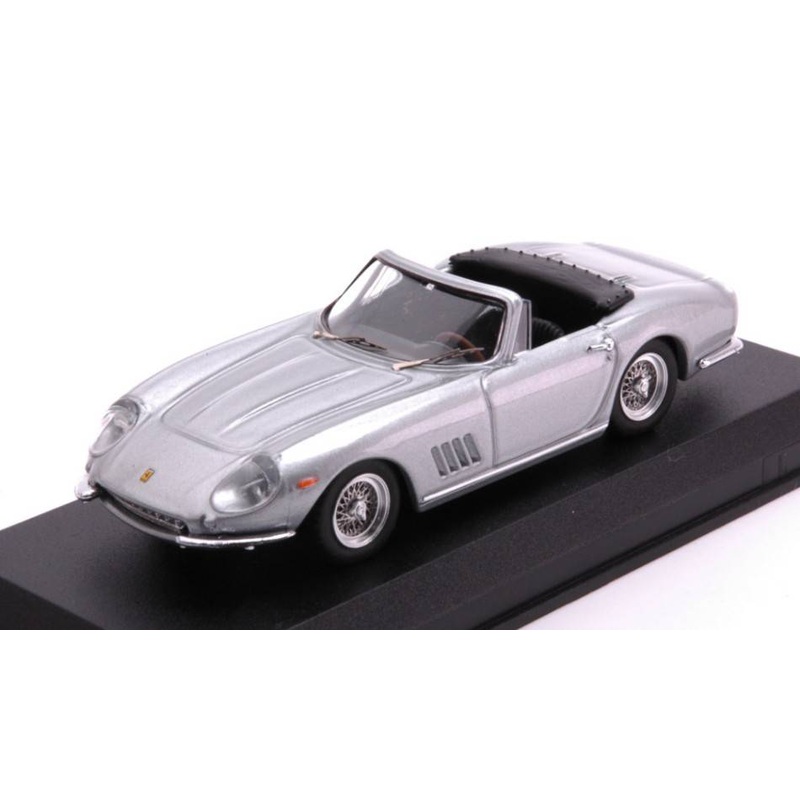 SCALE MODEL COMPATIBLE WITH FERRARI 275 GTB/4 NART SPYDER 1967 GRAY METALLIC 1:43 BEST MODEL BT9847