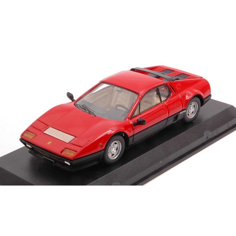 SCALE MODEL COMPATIBLE WITH FERRARI 512 BB 1976 RED/BLACK 1:43 BEST MODEL BT9802