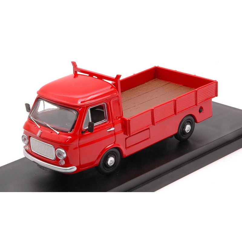SCALE MODEL COMPATIBLE WITH FIAT 241 LIGHT TRUCK EXTENDED VERSION 1968 RED 1:43 RIO RI4636