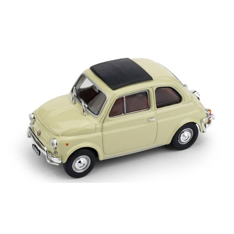 SCALE MODEL COMPATIBLE WITH FIAT 500 L 1968-72 CLOSED ANTIQUE IVORY 1:43 BRUMM BM0465-13