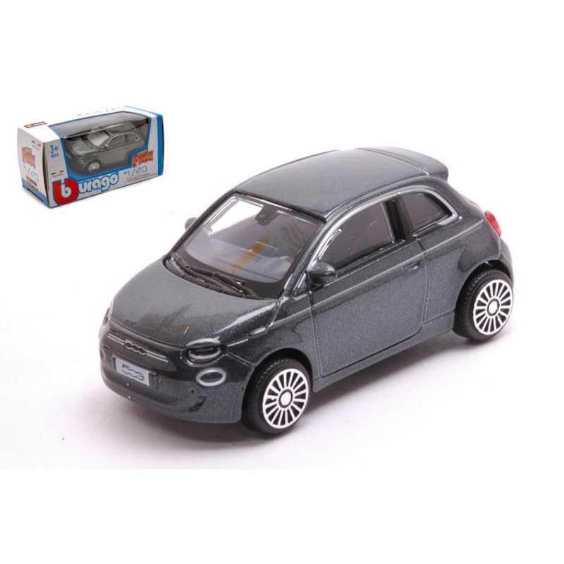 SCALE MODEL COMPATIBLE WITH FIAT 500e LA PRIMA 2021 GUN GRAY 1:43 BURAGO BU30456
