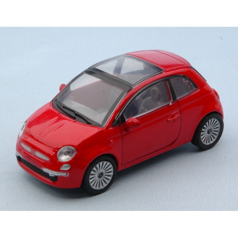 SCALE MODEL COMPATIBLE WITH FIAT NUOVA 500 2007 RED 1:43 NEW RAY NY19587R