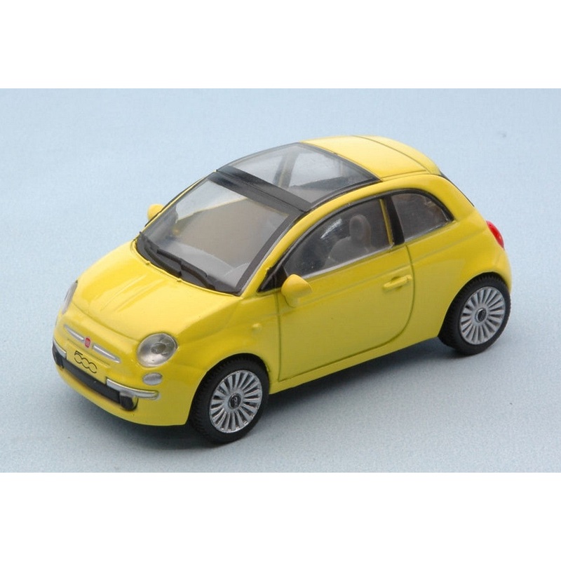 SCALE MODEL COMPATIBLE WITH FIAT NUOVA 500 2007 YELLOW 1:43 NEW RAY NY19587Y