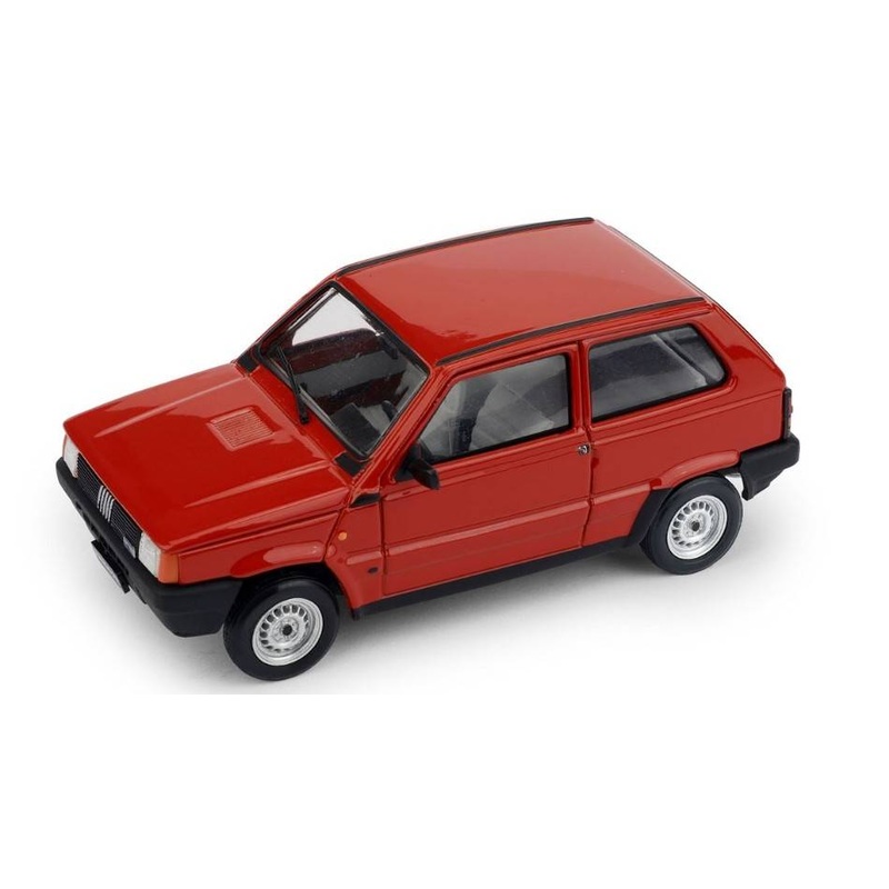 SCALE MODEL COMPATIBLE WITH FIAT PANDA 750L 1986 RED CORSA 1:43 BRUMM BM0611-07
