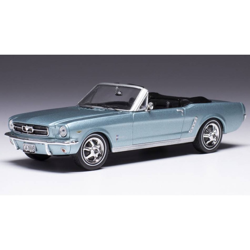 SCALE MODEL COMPATIBLE WITH FORD MUSTANG 1965 LIGHT BLUE 1:43 IXO MODEL CLC506