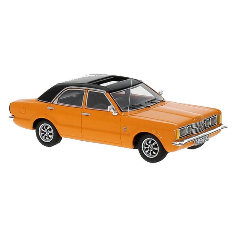 SCALE MODEL COMPATIBLE WITH FORD TAUNUS GXL ORANGE/BLACK 1:43 NEO SCALE MODELS NEO45134