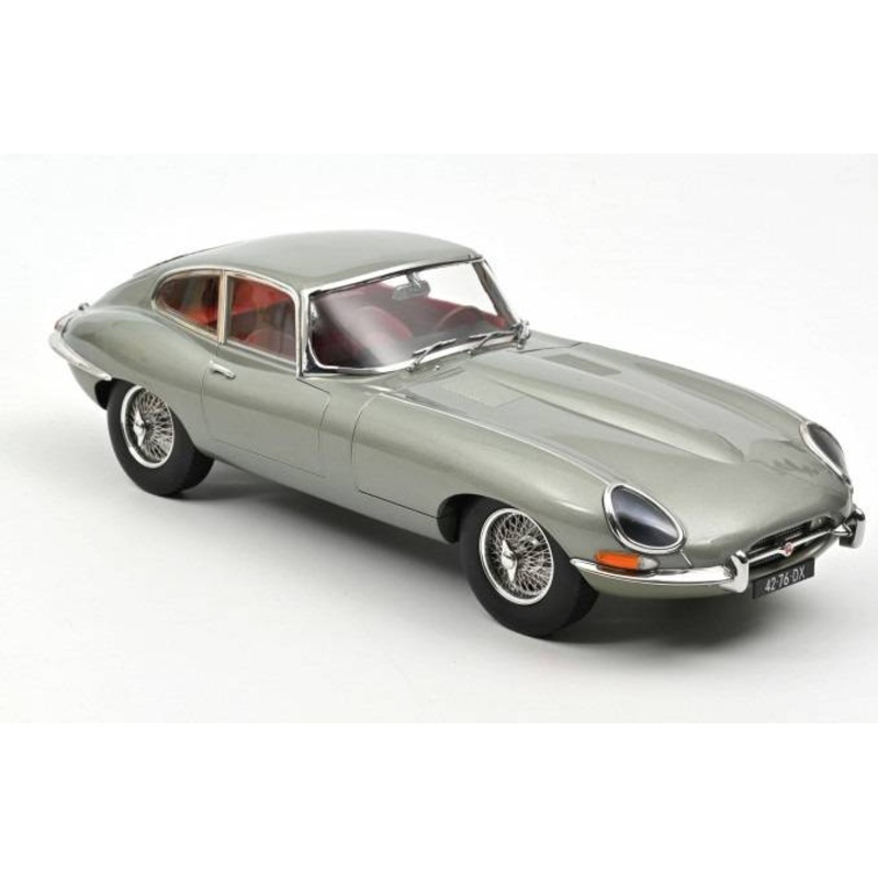 SCALE MODEL COMPATIBLE WITH JAGUAR E-TYPE COUPE 1964 GRAY METALLIC 1:12 NOREV NV122711