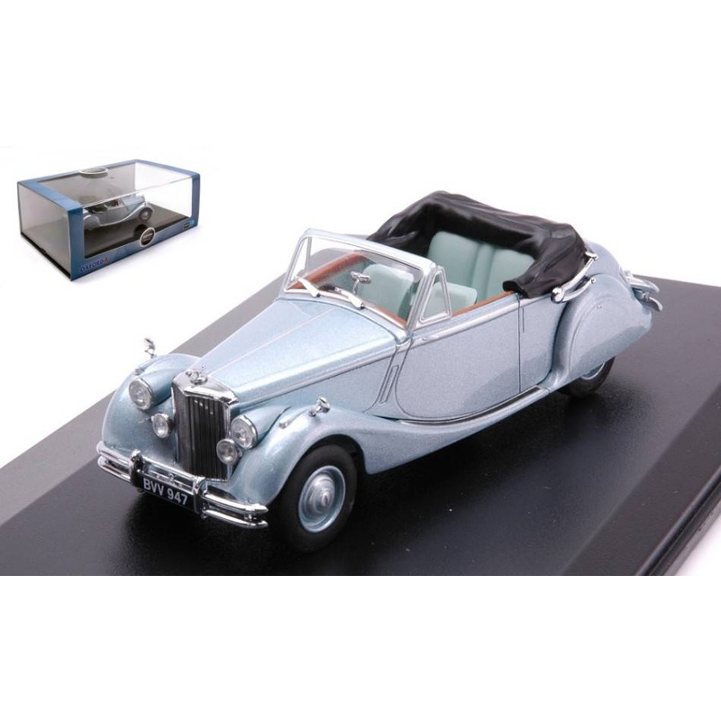 SCALE MODEL COMPATIBLE WITH JAGUAR MKV DHC OPEN METALLIC LIGHT BLUE 1:43 OXFORD OXF43JAG5001