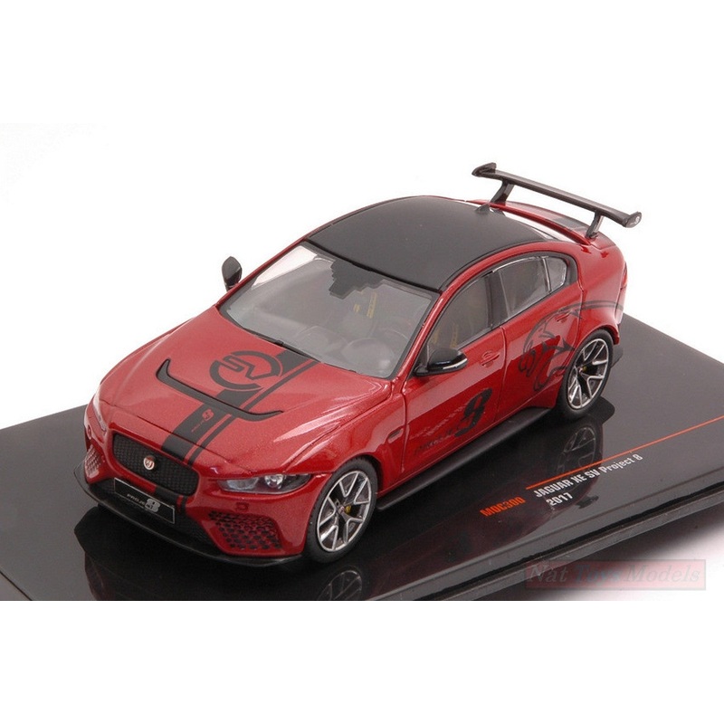 SCALE MODEL COMPATIBLE WITH JAGUAR XE SV PROJECT 8-201 RED 1:43 IXO MODEL MOC300