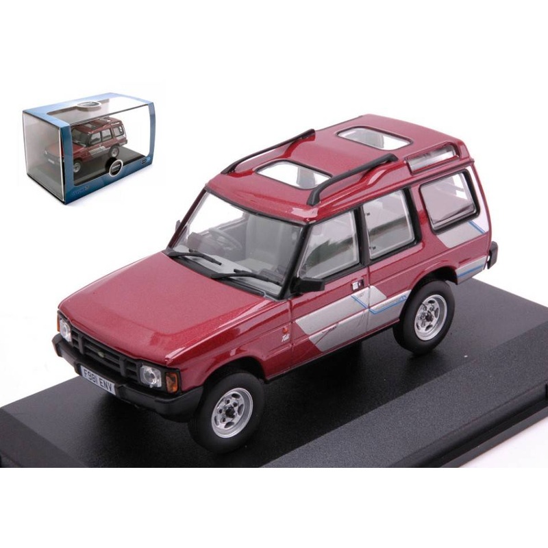 SCALE MODEL COMPATIBLE WITH LAND ROVER DISCOVERY 1 FOXFIRE METALLIC RED 1:43 OXFORD OXF43DS1001