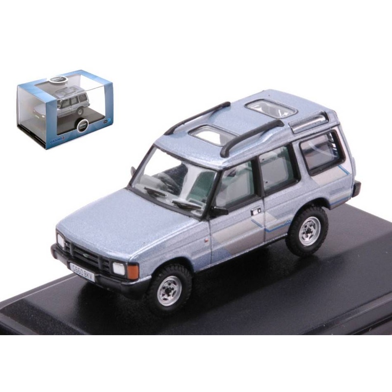 SCALE MODEL COMPATIBLE WITH LAND ROVER DISCOVERY 1 METALLIC LIGHT BLUE 1:76 OXFORD OXF76DS1002