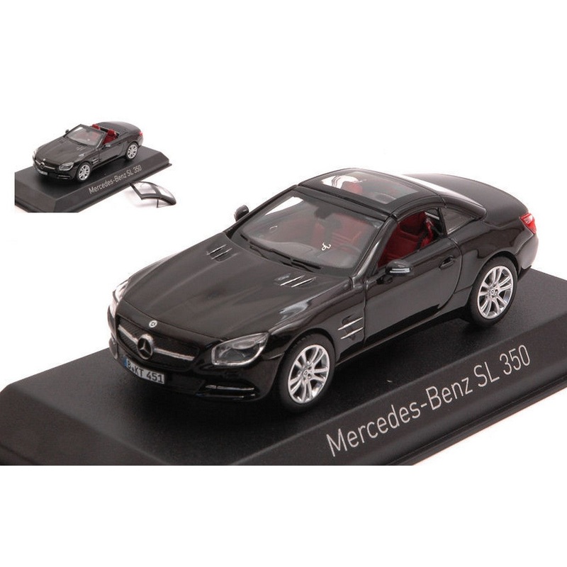 SCALE MODEL COMPATIBLE WITH MERCEDES SL 350 2012 BLACK 1:43 NOREV NV351351
