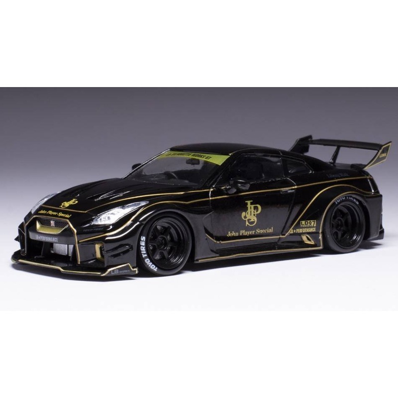 SCALE MODEL COMPATIBLE WITH NISSAN 35GT-RR LB SILHOUETTE WORKS GT 2019 JPS BLACK 1:43 IXO MODEL MOC330