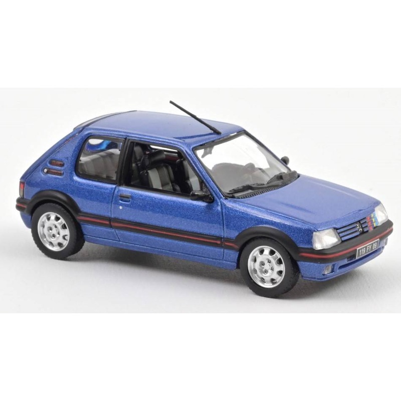 SCALE MODEL COMPATIBLE WITH PEUGEOT 205 GTi 1.9 1992 MIAMI BLUE 1:43 NOREV NV471737