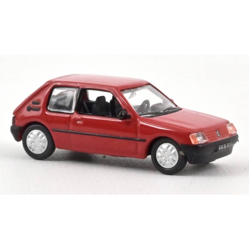 SCALE MODEL COMPATIBLE WITH PEUGEOT 205 XL 1985 RED 1:87 NOREV NV471732