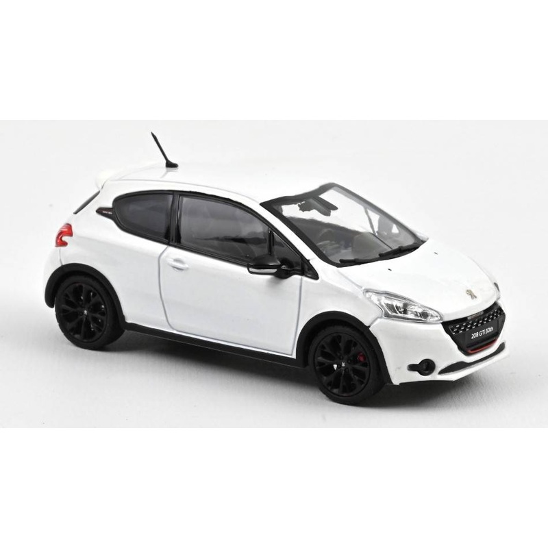 SCALE MODEL COMPATIBLE WITH PEUGEOT 208 GTI 30th 2014 PEARL WHITE 1:43 NOREV NV472828