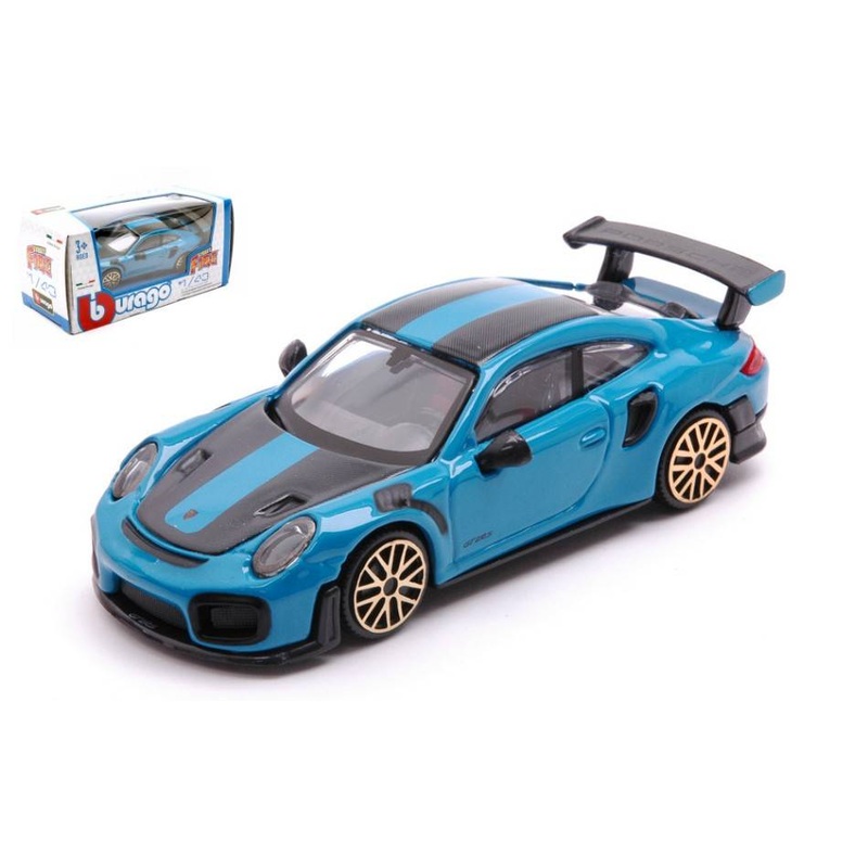 SCALE MODEL COMPATIBLE WITH PORSCHE 911 GT2 RS TURQUOISE 1:43 BURAGO BU30388B