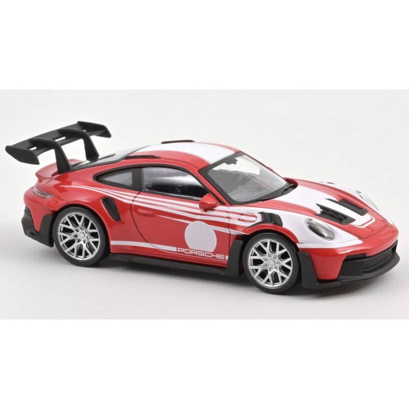 SCALE MODEL COMPATIBLE WITH PORSCHE 911 GT3 RS 2022 INDIAN RED SALSBURG LIVERY JET CAR 1:43 NOREV NV750047
