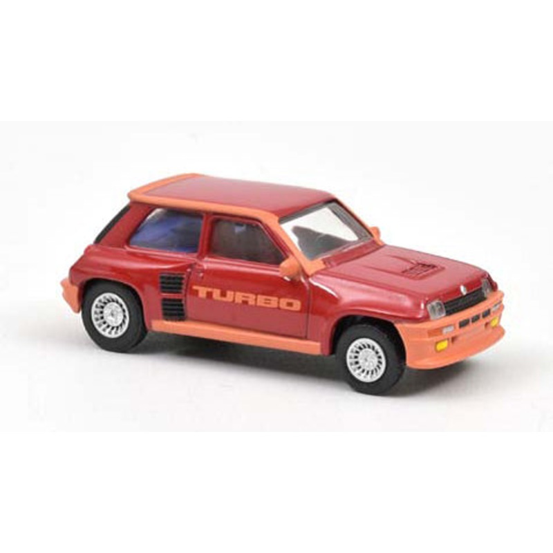 SCALE MODEL COMPATIBLE WITH RENAULT 5 TURBO 1980 GRENAT RED 1:54 NOREV NV310931