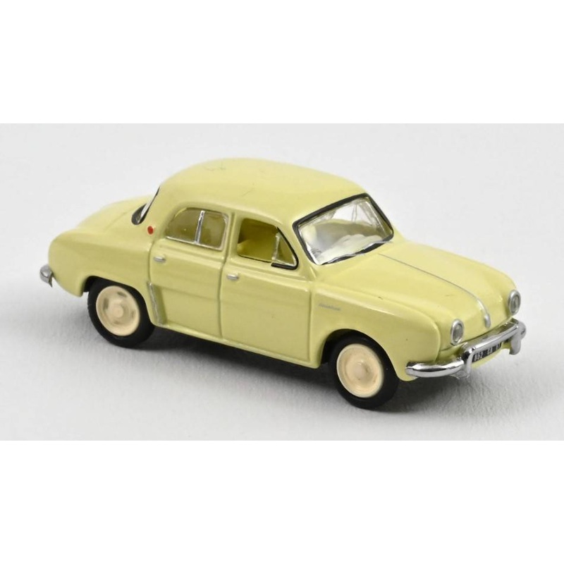 SCALE MODEL COMPATIBLE WITH RENAULT DAUPHINE 1956 PARCHEMIN YELLOW 1:87 NOREV NV513073