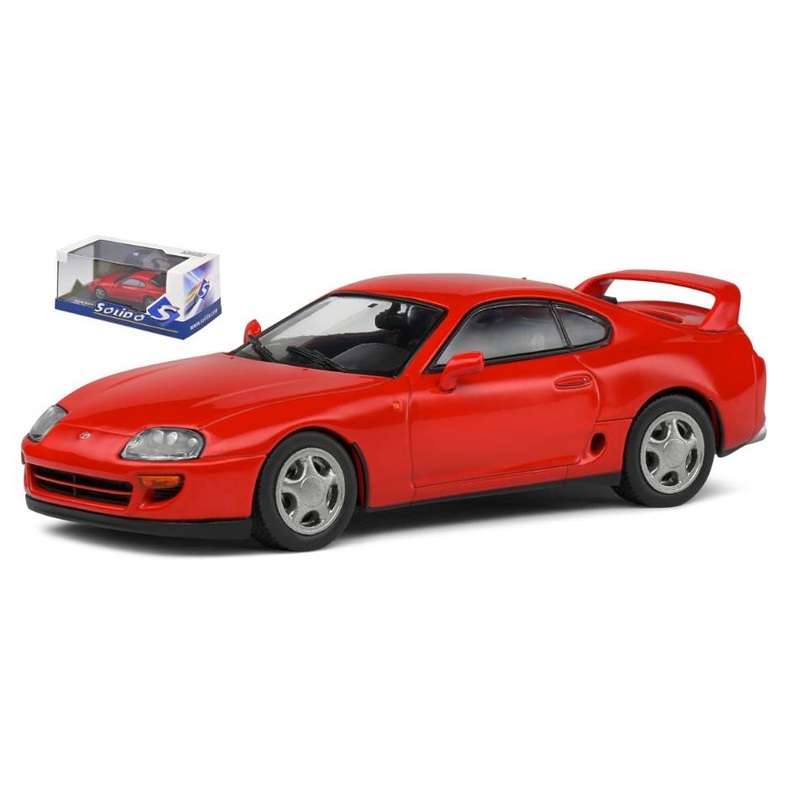 SCALE MODEL COMPATIBLE WITH TOYOTA SUPRA MK.4 2001 RED 1:43 SOLID SL4314003