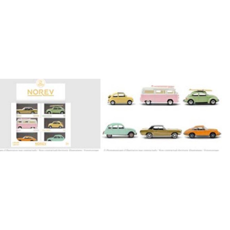 SCALE MODEL COMPATIBLE WITH VINTAGE JET CAR DISPLAY 24 pieces NOREV NV430400