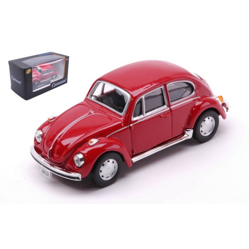SCALE MODEL COMPATIBLE WITH VW BEETLE RED BURGUNDY 1:43 CARARAMA CA410500