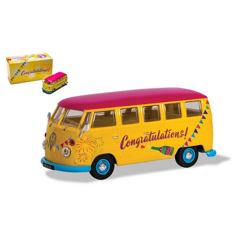 SCALE MODEL COMPATIBLE WITH VW CAMPER CONGRATULATION 1:43 CORGI CC02736