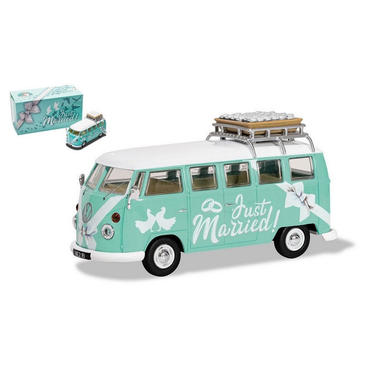 SCALE MODEL COMPATIBLE WITH VW CAMPER JUST MARRIED 1:43 CORGI CC02737