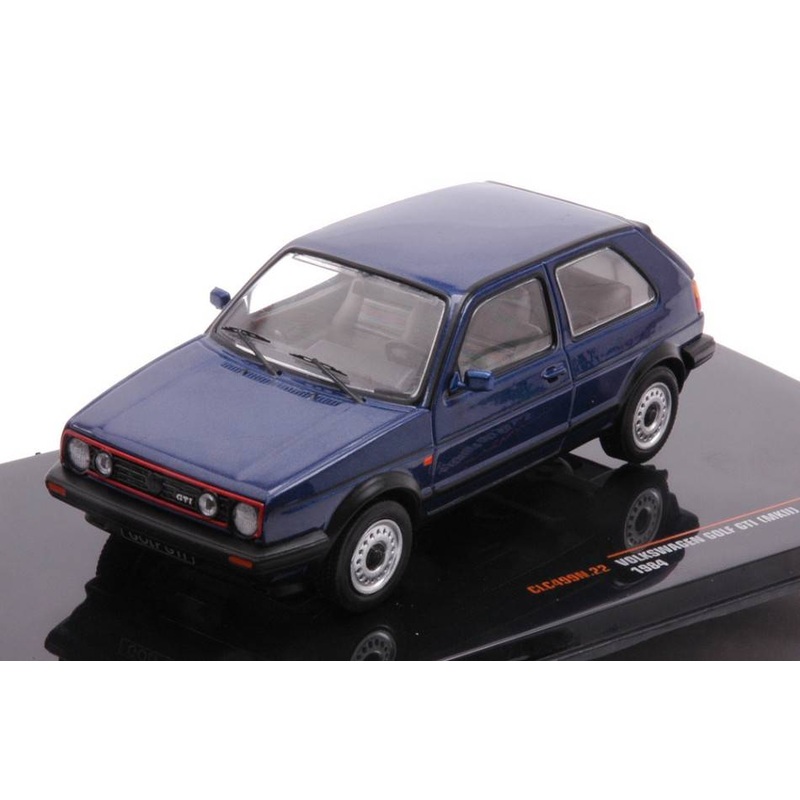SCALE MODEL COMPATIBLE WITH VW GOLF GTI (MKII) 1984 MET.BLUE 1:43 IXO MODEL CLC499