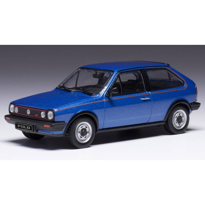 SCALE MODEL COMPATIBLE WITH VW POLO COUPE GT 1985 MET.BLUE 1:43 IXO MODEL CLC505