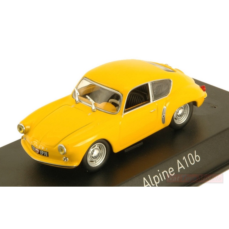 SCALE MODEL COMPATIBLE WITH ALPINE RENAULT A106 1956 YELLOW 1:43 NOREV NV517822