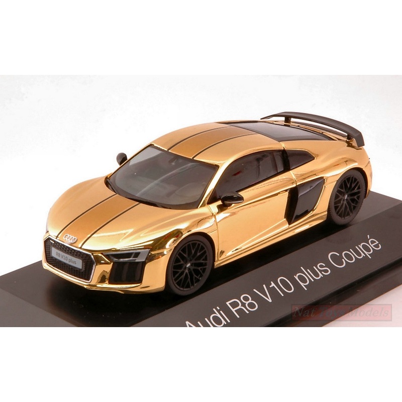 SCALE MODEL COMPATIBLE WITH AUDI R8 V10 PLUS COUPE GOLD 1:43 HERPA HP7151