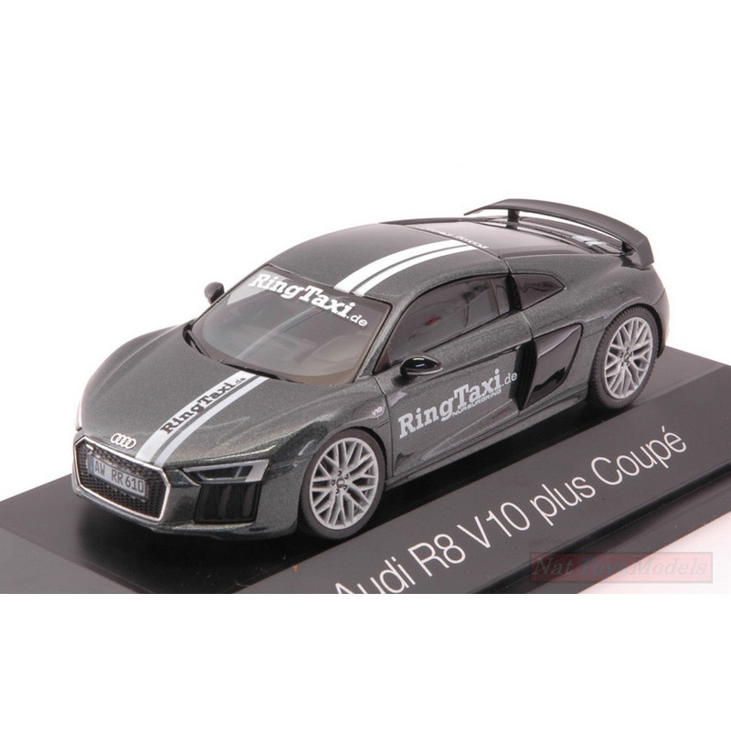 SCALE MODEL COMPATIBLE WITH AUDI R8 V10 PLUS COUPE RING TAXI 1:43 HERPA HP7150