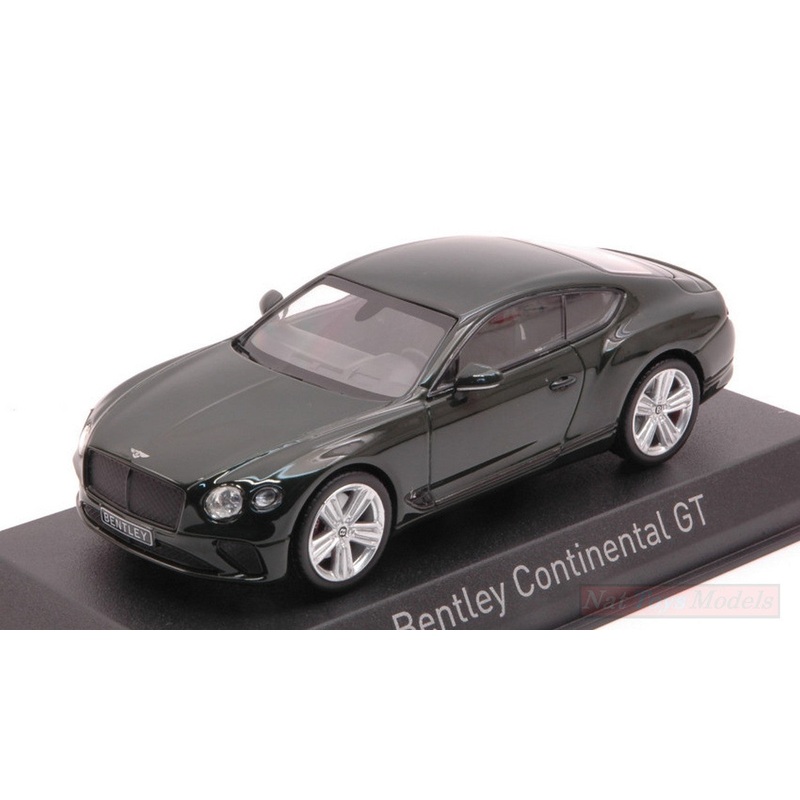 SCALE MODEL COMPATIBLE WITH BENTLEY CONTINENTAL GT 2018 BRITISH RACING GREEN 4 1:43 NOREV NV270322