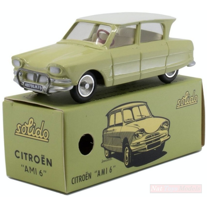 SCALE MODEL COMPATIBLE WITH CITROEN AMI 6 BERLINE CERT CLAIR CLUB SOLID 1:43 SOLID SL1001141