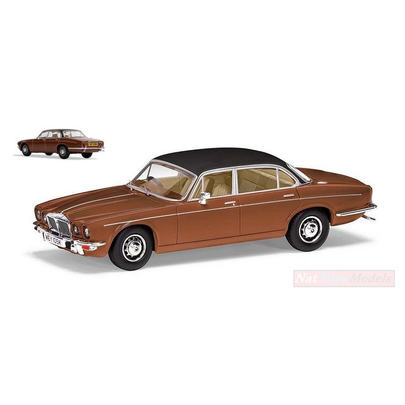 SCALE MODEL COMPATIBLE WITH DAIMLER DOUBLE SIX SERIES 2 VANDEN PLAS - CARAMEL 1:43 VANGUARDS VA13900