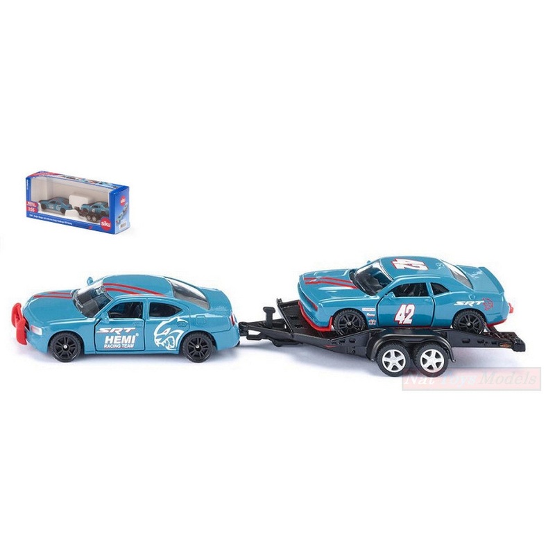 SCALE MODEL COMPATIBLE WITH DODGE C/TRAILER CAR 1:55 SIKU SK2565